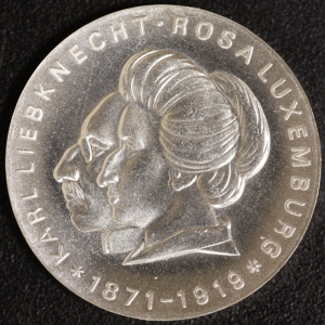 Liebknecht und Luxemburg 20 Mark 1971