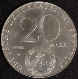 30 Jahre DDR 20 Mark 1979 Probe