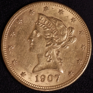 10 $ Liberty 1907-D   ss