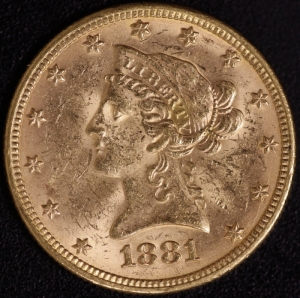 10 $ Liberty 1881   ss