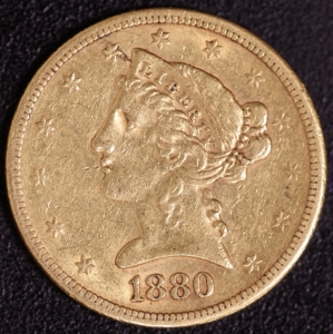 5 $ Liberty 1880-S   ss