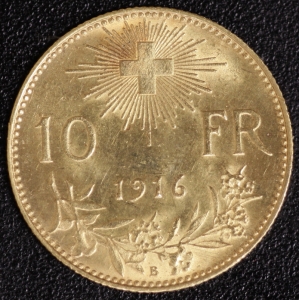 10 Fr. Vreneli 1916