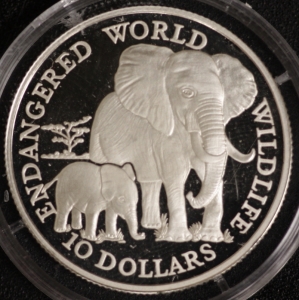 10 $ Elefant 1990