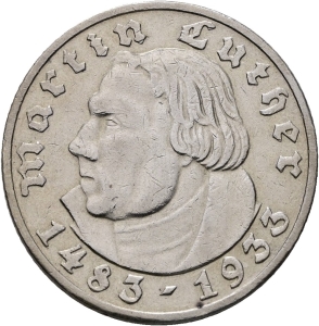 5 Mark Luther 1933 J