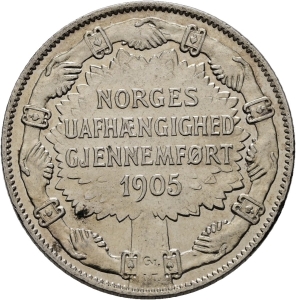 2 Kronen 1912 - Norwegische Unabhngigkeit | Revers - ohne Gewehre