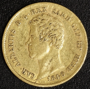 20 Lire Karl Albert 1840