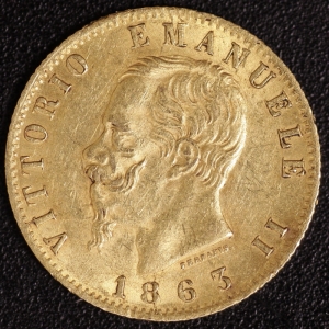 20 Lire Victor Emanuel II. 1863