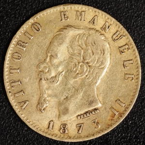 20 Lire Victor Emanuel II. 1873