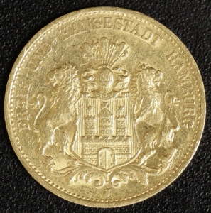 20 Mark Hamburg 1887 ss