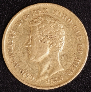 20 Lire Karl Albert 1838