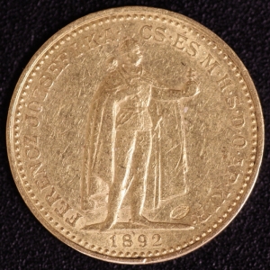 20 Kronen 1892 Gegenstempel