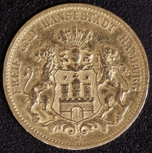 20 Mark Hamburg 1884 ss