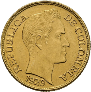 5 Pesos Bolivar 1923
