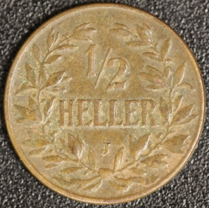 1/2 Heller 1906 J DOA
