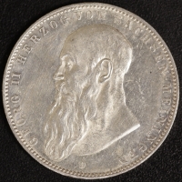5 Mark Georg II. 1902 kurzer Bart