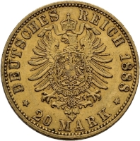 Deutschland Preussen 20 Mark Friedrich III,
