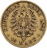 Deutschland Preussen 10 Mark Wilhelm I