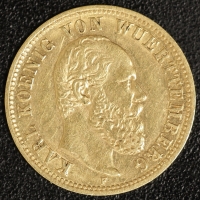 5 Mark Karl 1877 ( Gold )