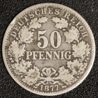 50 Pfennig 1877 D