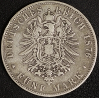 5 Mark Ludwig III 1876