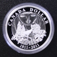 1 $ Canada 2011 100 Jahre Nationalpark PP