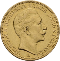 Deutschland Preussen 20 Mark Wilhelm II
