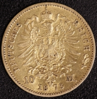 10 Mark Wilhelm I 1873 C