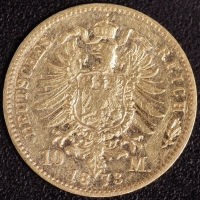 10 Mark Wilhelm I 1873 B