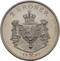2 Kronen 1912 - Norwegische Unabhngigkeit | Revers - ohne Gewehre