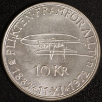 10 Kroner 1972 90. Geb