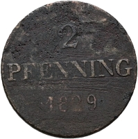 2 Pfennig 1829