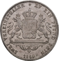 Doppelter Vereinstaler 1860
