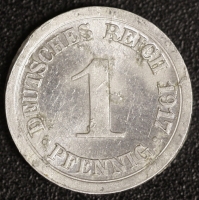 1 Pfennig 1917 ohne Mzz