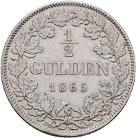 1/2 Gulden 1865