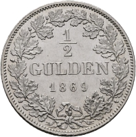 1/2 Gulden 1869