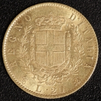 20 Lire Victor Emanuel II. 1867