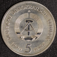 5 Mark Postwesen 1990