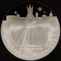 Nrnberger Christkindlesmarktmedaille 2014 Silber