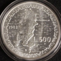 500 Lire Garibaldi 1982