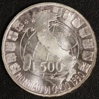 500 Lire Fuball 1989