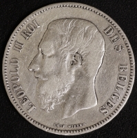 5 Fr. Leopold II 1870