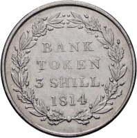 Bank Token 1814 3 Shillings