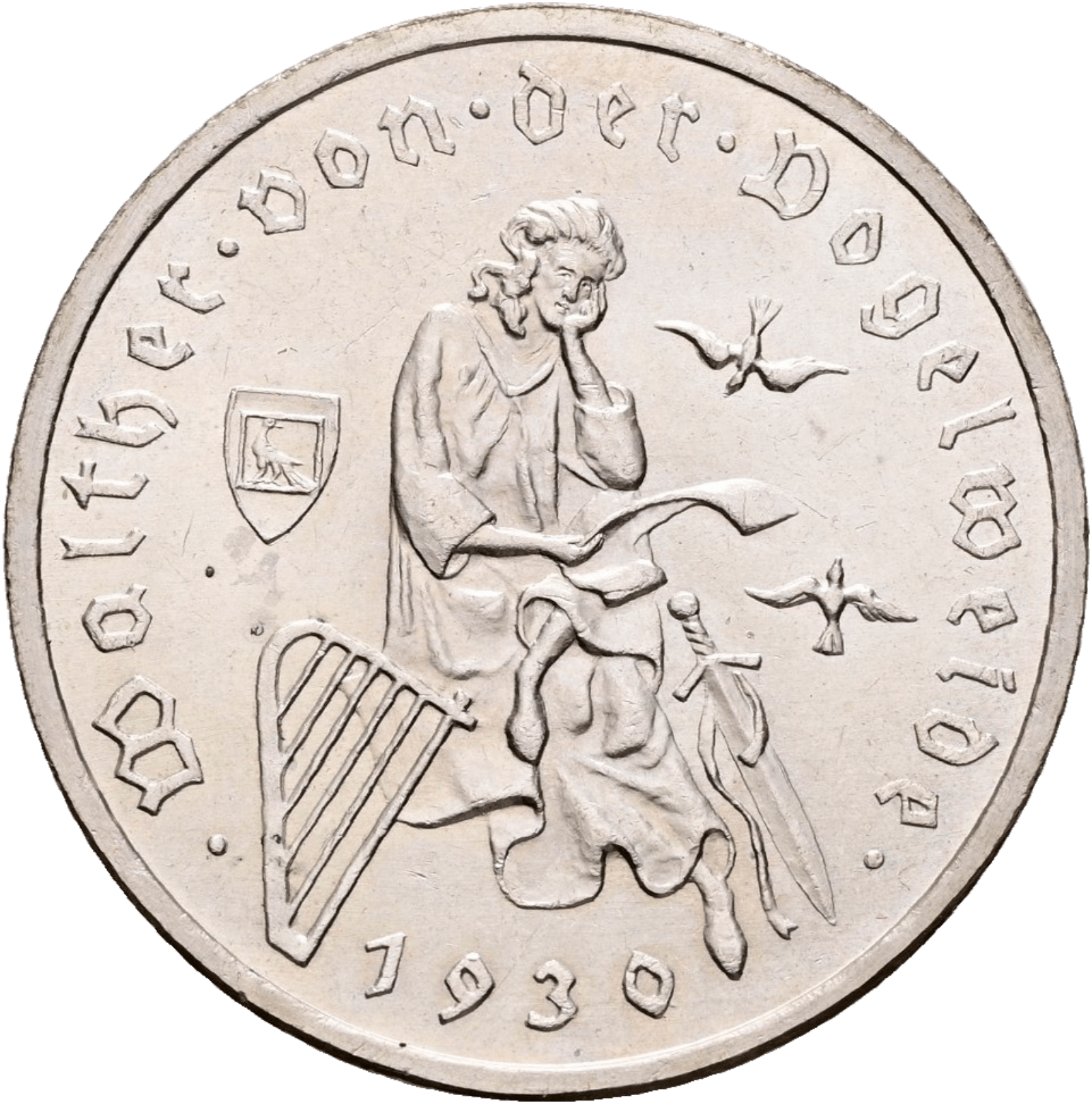 3 Reichsmark 1930 Vogelweide 