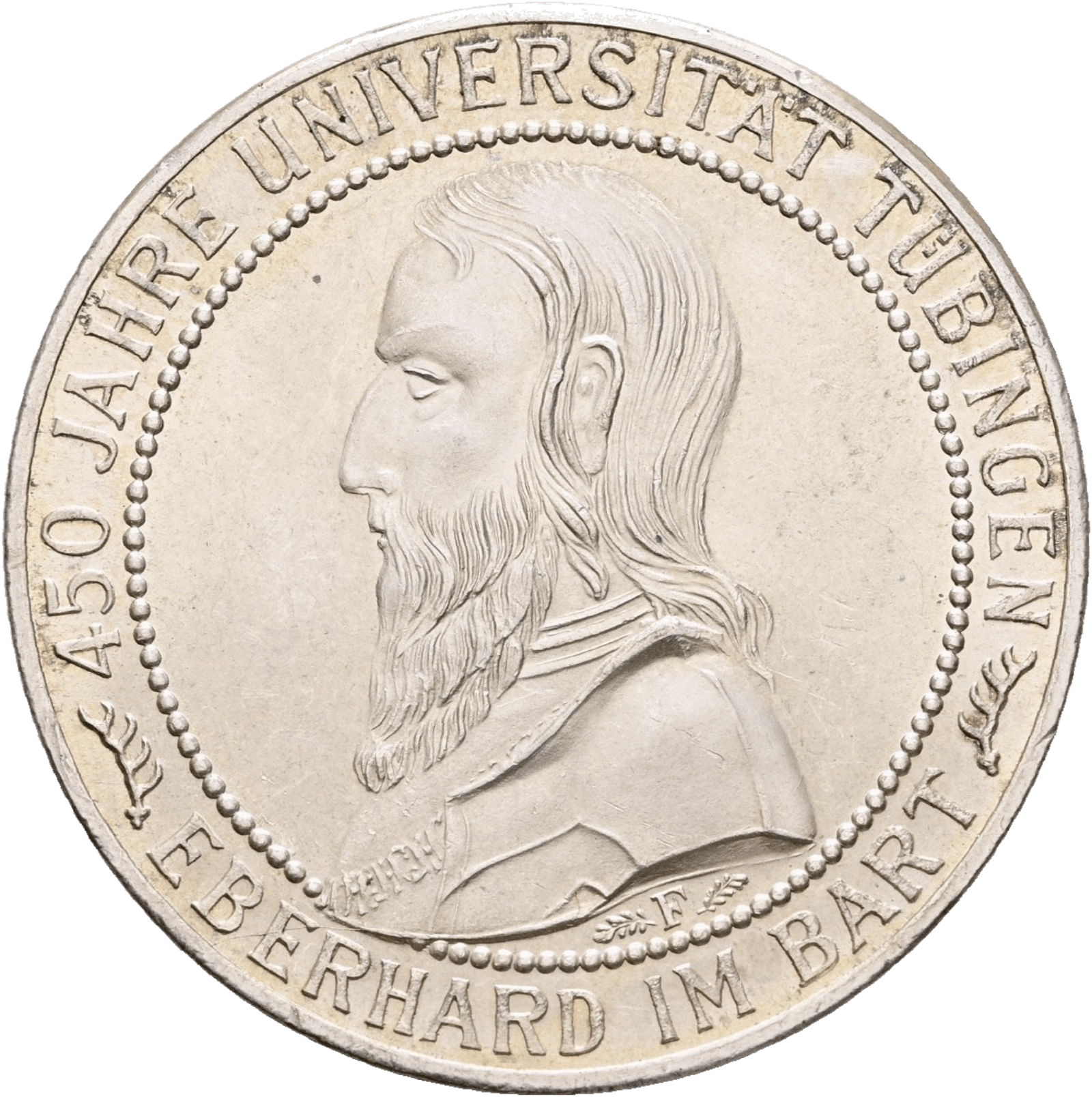 5 Reichsmark 1927 F Universität Tübingen