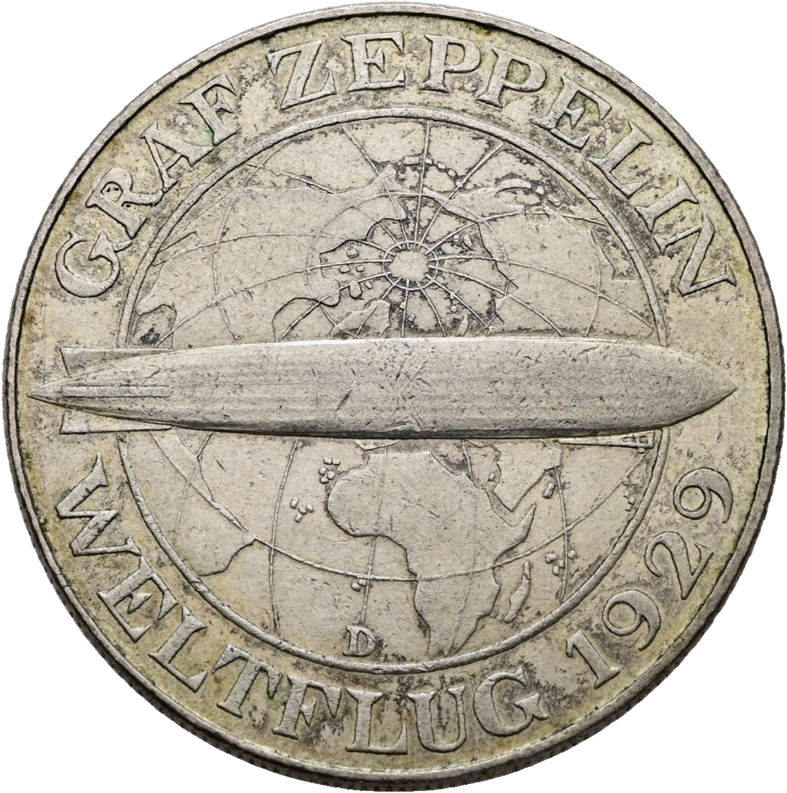 5 Reichsmark 1930 Graf Zeppelin 