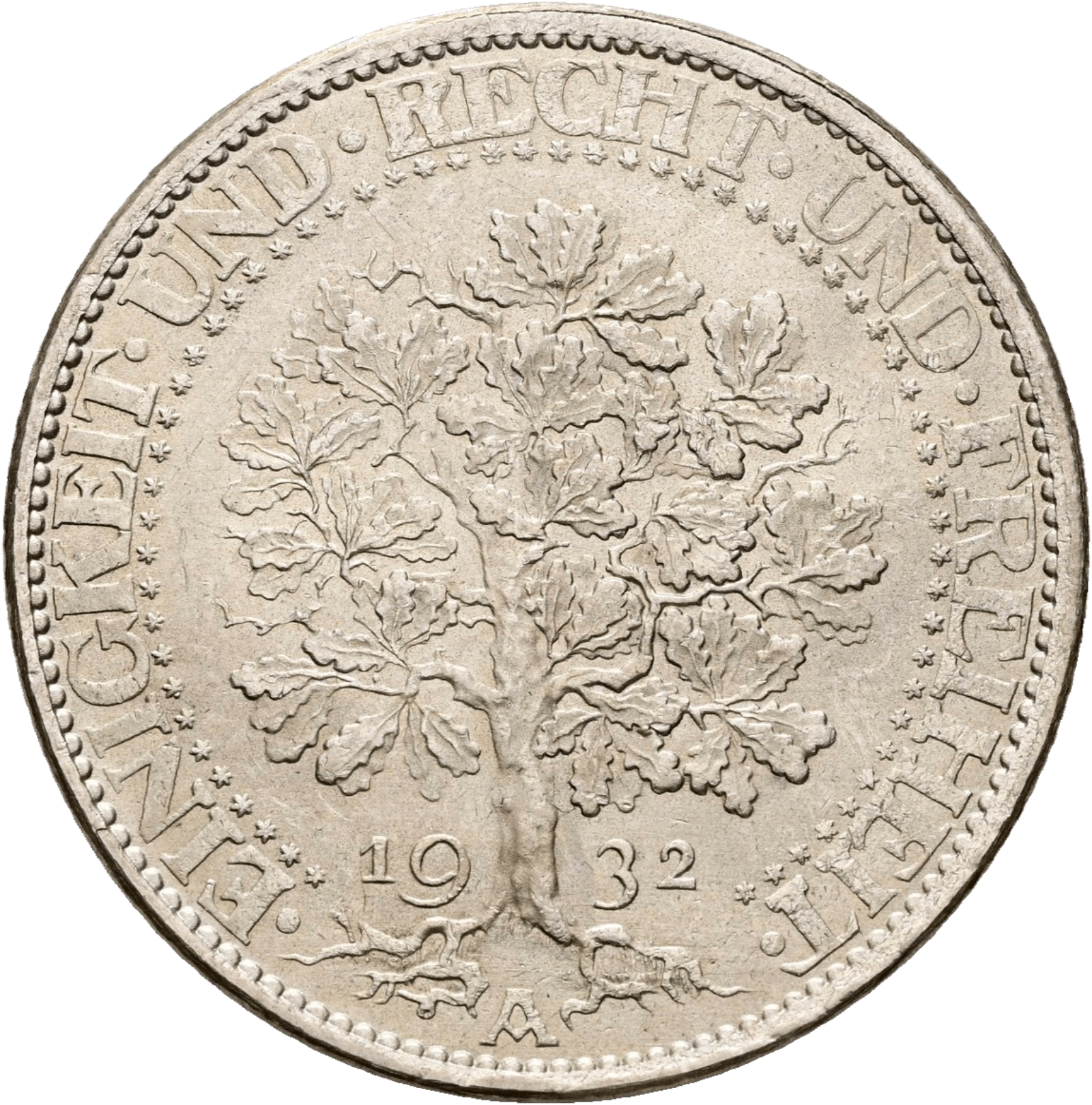 5 Reichsmark Eichbaum 1927 - 1933