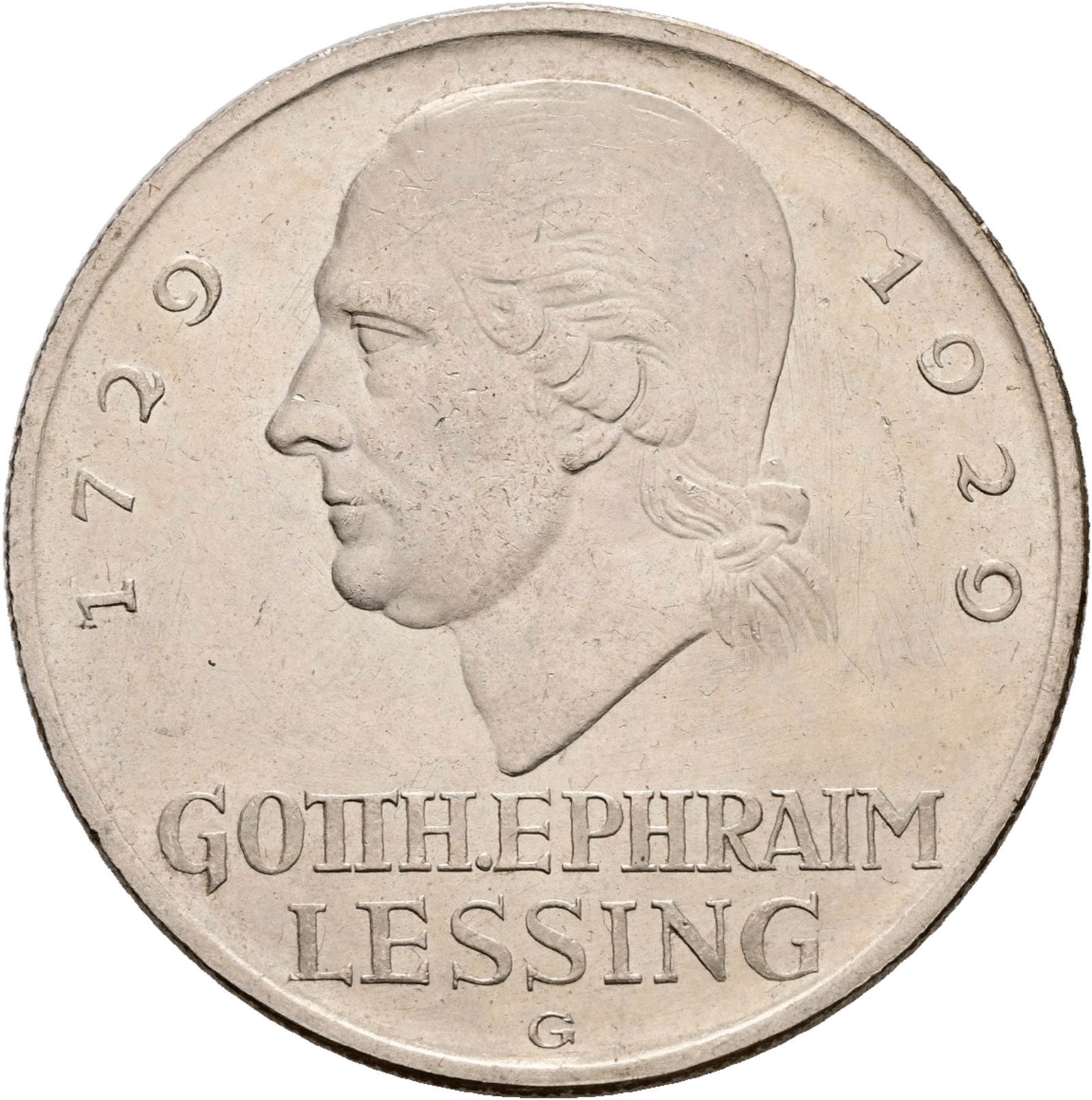 5 Reichsmark 1929 Lessing