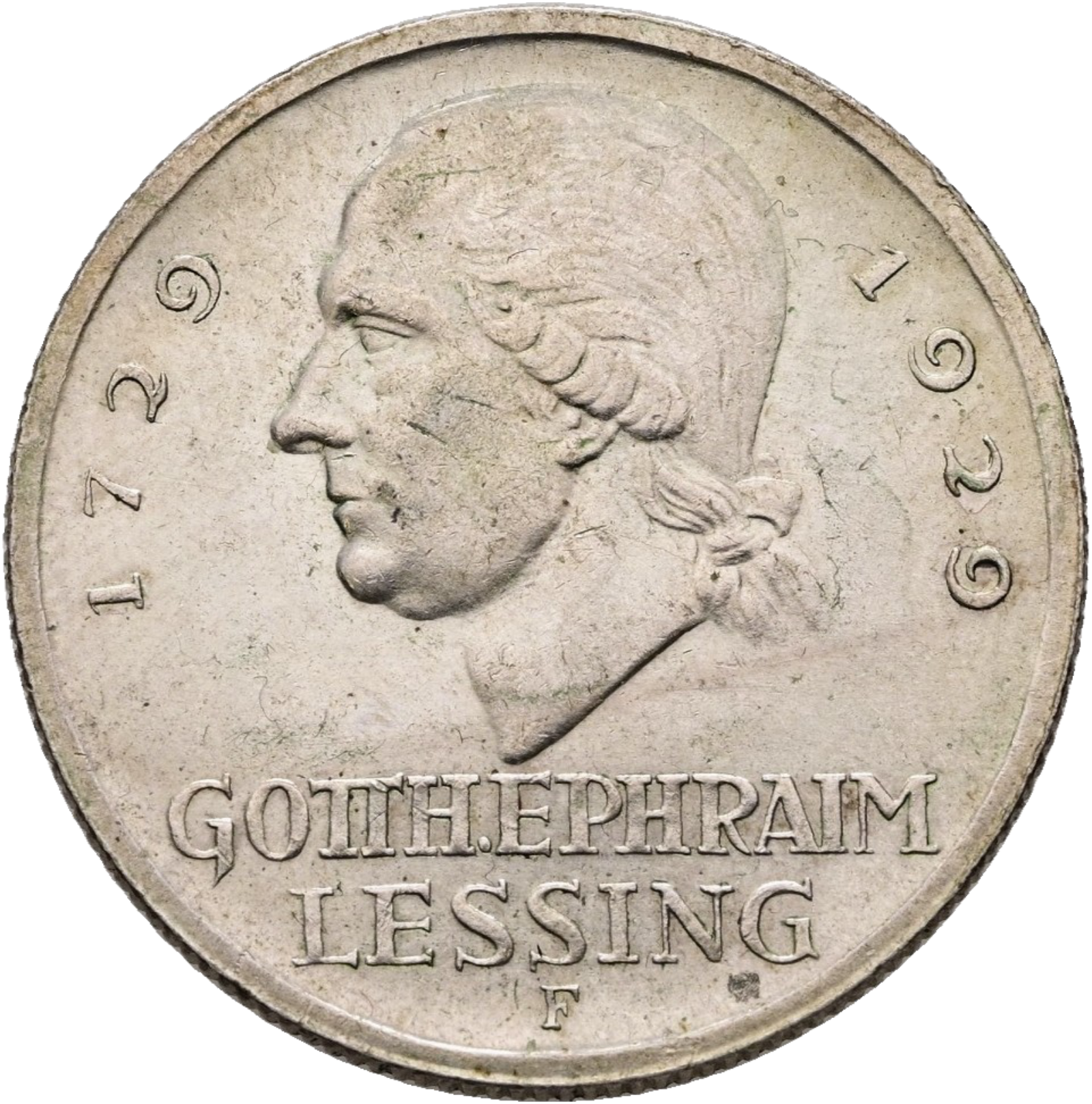 3 Reichsmark 1929 Lessing 