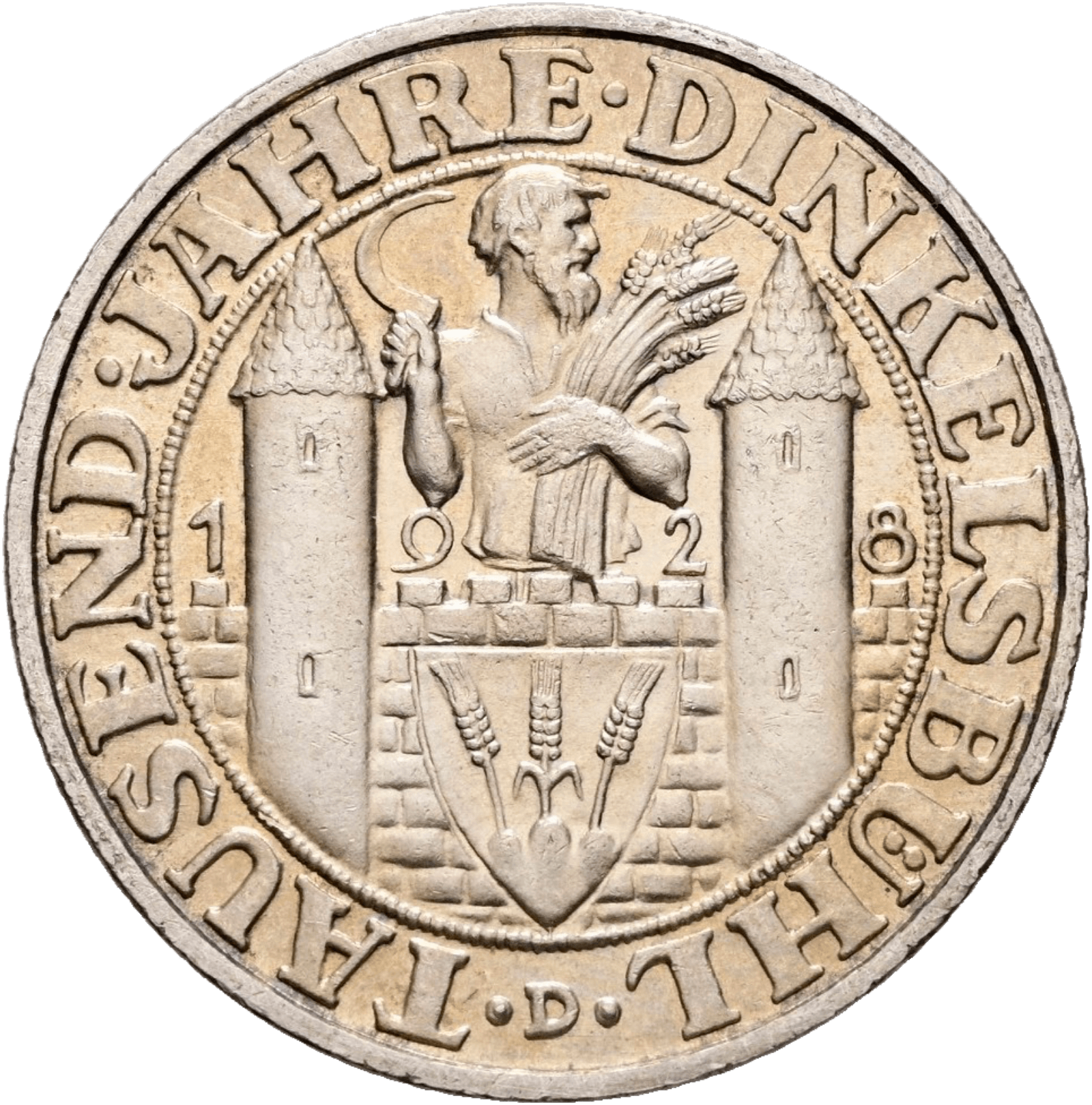 3 Reichsmark 1928 D Dinkelsbühl