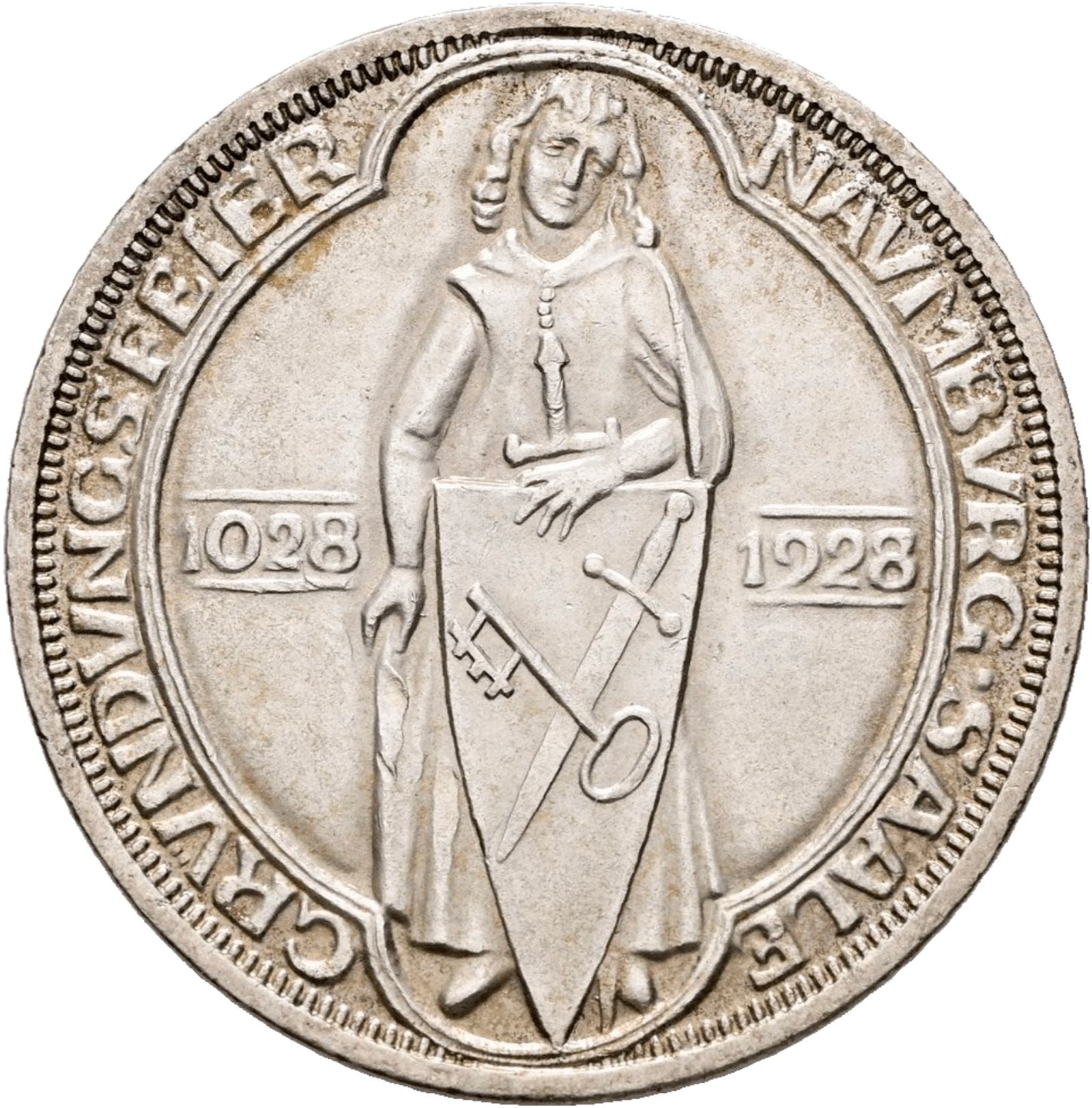 3 Reichsmark 1928 A Naumburg